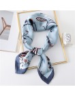2020 nowy projekt kobiety jedwabny szal kwadratowy szyi szale Foulard Lady Pashmina stałe geometryczne chustka pasmo włosów chus