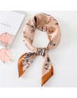 2020 nowy projekt kobiety jedwabny szal kwadratowy szyi szale Foulard Lady Pashmina stałe geometryczne chustka pasmo włosów chus