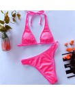 In-x bikini wysoko wycięte zestaw Sexy PU skórzany strój kąpielowy na jedno ramię kobiet stringi bikini 2020 letni strój kąpielo