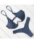 Marka OMKAGI brazylijski Bikini 2020 strój kąpielowy Sexy Push Up pływanie strój kąpielowy kostiumy kąpielowe fiszbiny zestaw Bi