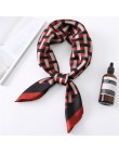 2020 nowy projekt kobiety jedwabny szal kwadratowy szyi szale Foulard Lady Pashmina stałe geometryczne chustka pasmo włosów chus