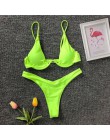 Marka OMKAGI brazylijski Bikini 2020 strój kąpielowy Sexy Push Up pływanie strój kąpielowy kostiumy kąpielowe fiszbiny zestaw Bi
