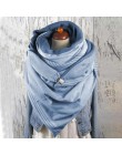 Foulard Femme 2020 moda kobiety Soild Dot drukowanie przycisk miękki szal dorywczo ciepłe szaliki szale