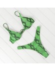 Marka OMKAGI brazylijski Bikini 2020 strój kąpielowy Sexy Push Up pływanie strój kąpielowy kostiumy kąpielowe fiszbiny zestaw Bi
