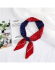Moda torba na włosy szalik kobiety chustka Plaid nadruk w paski szalik kobieta moda dwustronny uchwyt pałąk Skinny szaliki dla k