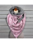 Foulard Femme 2020 moda kobiety Soild Dot drukowanie przycisk miękki szal dorywczo ciepłe szaliki szale