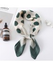 2020 nowy projekt kobiety jedwabny szal kwadratowy szyi szale Foulard Lady Pashmina stałe geometryczne chustka pasmo włosów chus