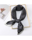 2020 nowy projekt kobiety jedwabny szal kwadratowy szyi szale Foulard Lady Pashmina stałe geometryczne chustka pasmo włosów chus