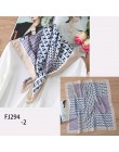 2020 nowy projekt kobiety jedwabny szal kwadratowy szyi szale Foulard Lady Pashmina stałe geometryczne chustka pasmo włosów chus