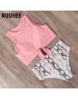 RUUHEE strój kąpielowy kobiety Bikini 2020 mujer stroje kąpielowe Bikini wysokie w talii Sport topy strój kąpielowy kobiety wyśc