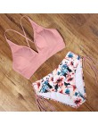 RUUHEE Bikini 2020 strój kąpielowy Push Up stroje kąpielowe kobiety Bikini Set Leopard zasznurować Backless kobiet Sexy Biquini 