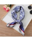 2020 nowy projekt kobiety jedwabny szal kwadratowy szyi szale Foulard Lady Pashmina stałe geometryczne chustka pasmo włosów chus