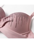 Sexy Rhinestone bikini 2020 push up strój kąpielowy kobiet węzeł strój kąpielowy brazylijski bikini letnie kąpiących plażowe str