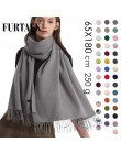 FURTALK Cashmere kobiety zimowy szal szal Pashmina szal okłady ciepły miękki koc szaliki dla kobiet AD012