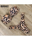 RUUHEE Bandeau strój kąpielowy Bikini kobiety strój kąpielowy Sexy marszczony strój Bikini Push Up kostium kąpielowy kobiet braz