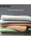 FURTALK Cashmere kobiety zimowy szal szal Pashmina szal okłady ciepły miękki koc szaliki dla kobiet AD012