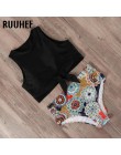 RUUHEE strój kąpielowy kobiety Bikini 2020 mujer stroje kąpielowe Bikini wysokie w talii Sport topy strój kąpielowy kobiety wyśc