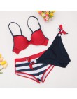 2020 seksowne Bikini zestaw trzyczęściowy strój kąpielowy kobiety Push Up stroje kąpielowe brazylijski strój kąpielowy kostium k