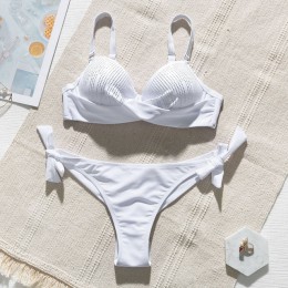 Sexy Rhinestone bikini 2020 push up strój kąpielowy kobiet węzeł strój kąpielowy brazylijski bikini letnie kąpiących plażowe str