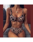 Peachtan Sexy nadruk węża bikini set 2020 nowy wysokiej talii stroje kąpielowe kobiety strój kąpielowy z wycięciem kobiet brazyl