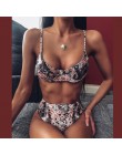 Peachtan Sexy nadruk węża bikini set 2020 nowy wysokiej talii stroje kąpielowe kobiety strój kąpielowy z wycięciem kobiet brazyl