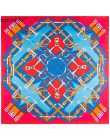 100% Twill jedwabny szal kobiety drukuj szal Echarpe Fourlard Femme kwadratowe chustki dla kobiet hidżab bandany Bufandas Mujer 