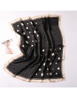 2020 projektant marki kobiety szalik moda lato szale jedwabne kwadratowe szale dla pani włosów szyi szaliki biuro chusteczka fou