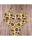 Seksowne kobiety stroje kąpielowe niskiej zwężone Leopard serpentynowy nadruk zestawy Bikini damski strój kąpielowy Bikini pływa