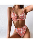 Peachtan Sexy nadruk węża bikini set 2020 nowy wysokiej talii stroje kąpielowe kobiety strój kąpielowy z wycięciem kobiet brazyl