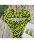 Seksowne kobiety stroje kąpielowe niskiej zwężone Leopard serpentynowy nadruk zestawy Bikini damski strój kąpielowy Bikini pływa