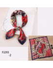 Luksusowy markowy łańcuszek drukuj jedwabny szalik głowa kobiety szaliki dla pań Suqare szaliki Foulard jedwabny szal Lady's Wra