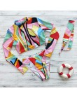 2020 Sexy Bikini z długim rękawem kobiety strój kąpielowy nadruk zielonych liści kostiumy kąpielowe kostiumy kąpielowe brazylijs