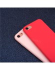 Luksusowa cienka miękka kolorowa obudowa na telefon dla iPhone 7 8 6 6s plus 5 5S SE Case silikonowa tylna pokrywa Capa dla iPho