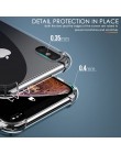 Luksusowe, odporna na wstrząsy silikonowe etui na telefony dla iPhone 7 8 6 6S Plus 7 Plus 8 Plus XS Max XR 11 Case przezroczyst