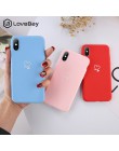 Lovebay kolorowe Love Heart Case dla iPhone 6 6S 7 8 Plus 11 Pro X XR XS Max 5 5s SE cukierki kolor etui na telefony miękka TPU 