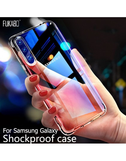 , Odporna na wstrząsy etui do Samsung Galaxy A50 A70 A30 A20 A10 A60 A90 A80 dla Samsung S8 S9 S10 Plus S10e s7 krawędzi uwaga 9