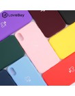 Lovebay kolorowe Love Heart Case dla iPhone 6 6S 7 8 Plus 11 Pro X XR XS Max 5 5s SE cukierki kolor etui na telefony miękka TPU 