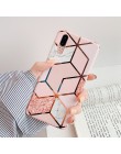 LOVECOM poszycia geometryczny marmur etui na telefony dla Huawei P40 P30 P20 Lite Pro Mate 30 20 Pro Lite błyszczący miękki IMD 