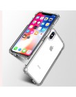 Moda odporny na wstrząsy zderzak przezroczysty silikonowy futerał na telefon dla iPhone 11 X XS XR XS Max 8 7 6 6S Plus przezroc