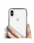 Moda odporny na wstrząsy zderzak przezroczysty silikonowy futerał na telefon dla iPhone 11 X XS XR XS Max 8 7 6 6S Plus przezroc