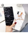 Lovebay geometryczne marmurowe tekstury etui na telefony dla iPhone SE 2020 X XR XS Max 11 Pro Max miękkie IMD pokrywa dla iPhon