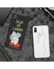 Lovebay dla iPhone 11 Pro Max 6 6s 7 8 Plus X XR XS Max 5 5s SE przypadku telefonu Cartoon statua abstrakcyjne sztuki malowane m