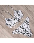RUUHEE Bikini 2020 strój kąpielowy Push Up stroje kąpielowe kobiety Bikini Set Leopard zasznurować Backless kobiet Sexy Biquini 