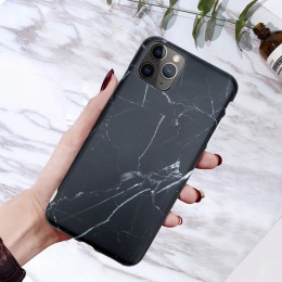 Moskado etui na telefon iPhone 6 6s 7 8 Plus luksusowy błyszczący granit marmurowy pokrowiec teksturowy na iPhone 11 Pro X XS Ma