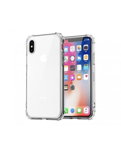 Moda odporny na wstrząsy zderzak przezroczysty silikonowy futerał na telefon dla iPhone 11 X XS XR XS Max 8 7 6 6S Plus przezroc