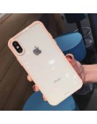 Lovebay odporny na wstrząsy zderzak przezroczysty silikonowy futerał na telefon dla iPhone 11 Pro X XR XS Max 8 7 6 6S Plus jasn