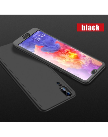 Luksusowe 360 pełna szklane etui etui do Huawei P30 P20 Mate20 Lite P inteligentny Y7 Y6 PRO Y9 2019 Nova 3 3i 3E P10 P9 pokrywa