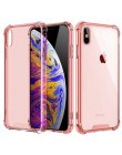 Moda odporny na wstrząsy zderzak przezroczysty silikonowy futerał na telefon dla iPhone 11 X XS XR XS Max 8 7 6 6S Plus przezroc