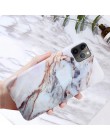 Moskado etui na telefon iPhone 6 6s 7 8 Plus luksusowy błyszczący granit marmurowy pokrowiec teksturowy na iPhone 11 Pro X XS Ma