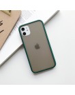 Miętowy hybrydowy prosty matowy zderzak etui na telefon Iphone 11 etui Pro Max Xr Xs 6s 8 7 Plus odporny na wstrząsy miękki Tpu 